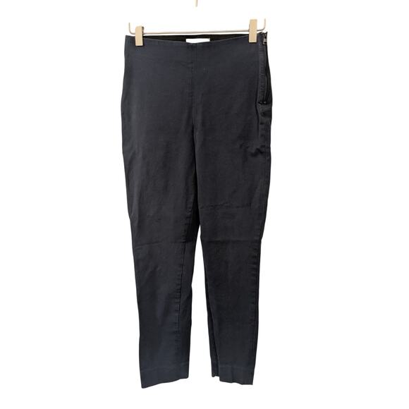 EVERLANE Women's Size 2 Side Zip Cotton Work Pant High Rise Skinny Blue $98 MSRP - Picture 1 of 7